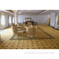 Dustproof Yellow Luxury Handmade Wool Drawing Room Carpets
